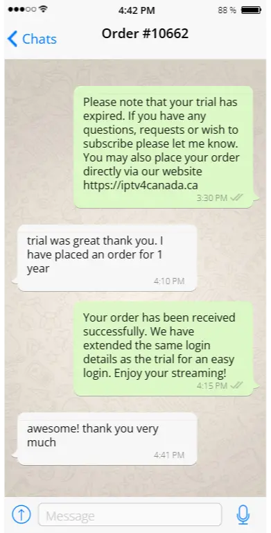 WhatsApp Rove IPTV Reviews