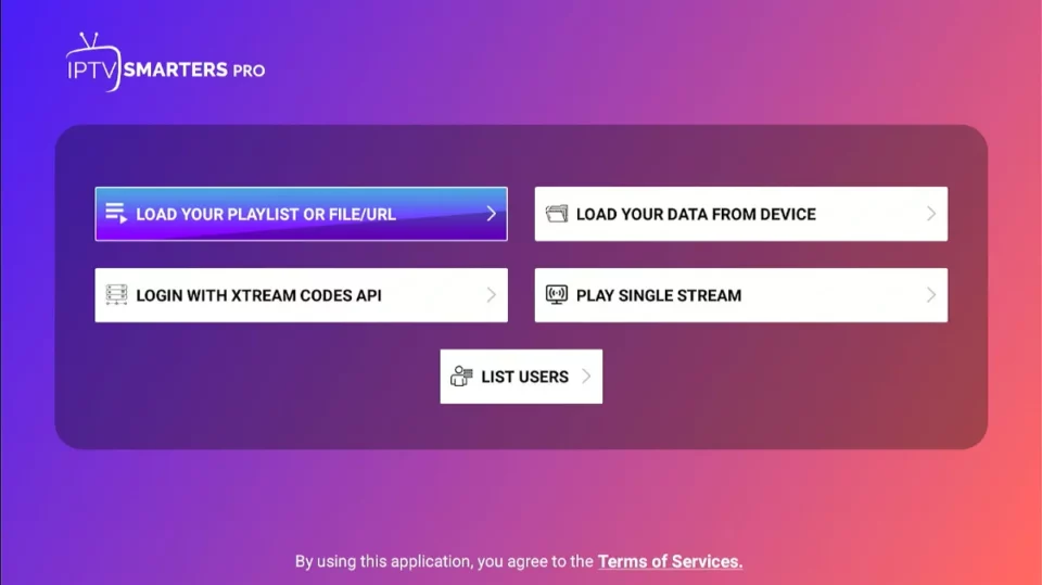 IPTV samrtes homescreen